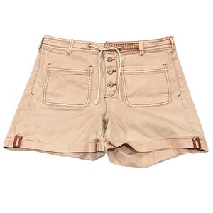 Anthropologie chino shorts soft pink High Rise 28